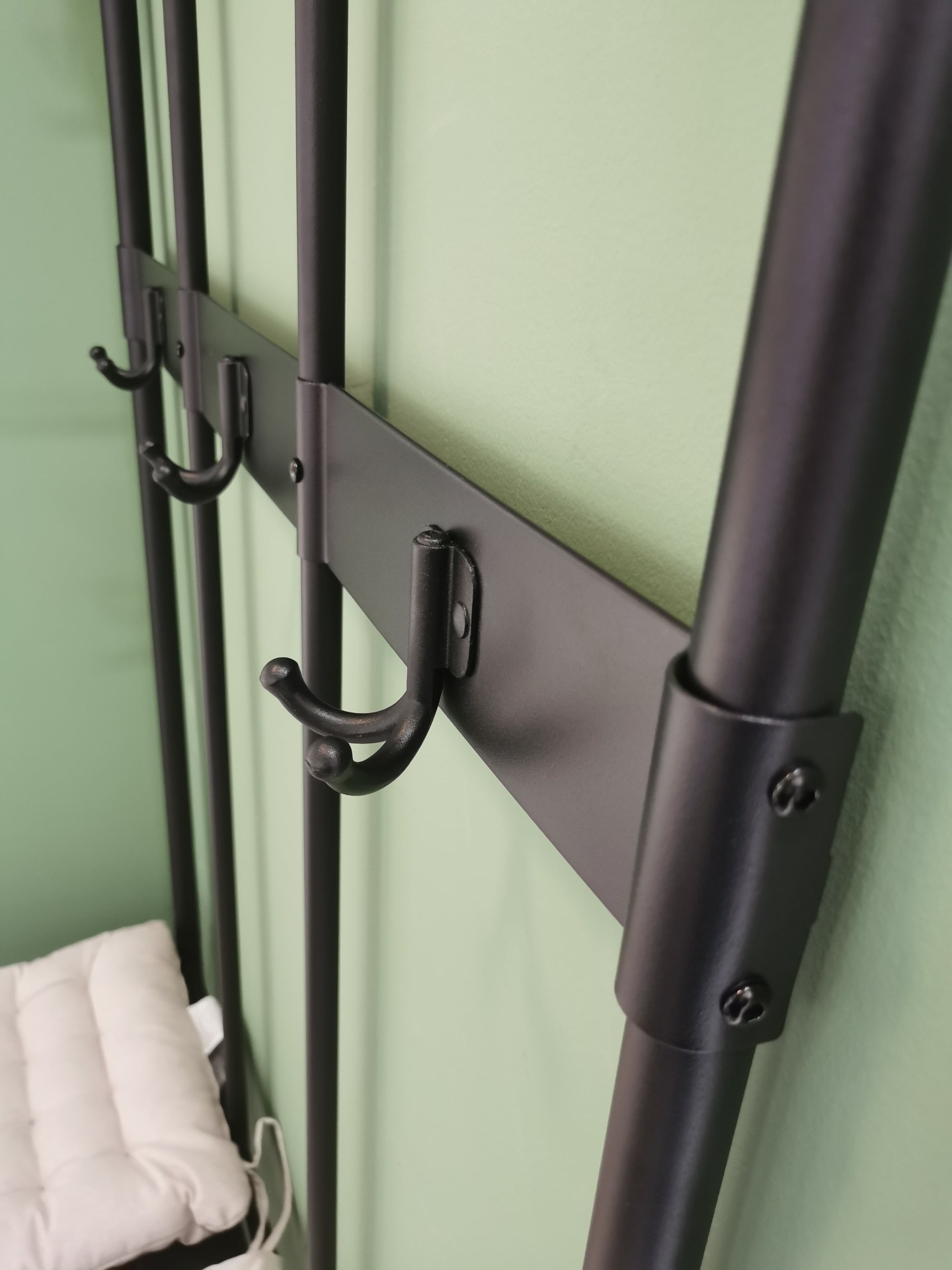 PINNIG Coat rack with shoe storage bench from IKEA
